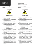 avaliação eletricidade