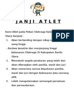 Janji Atlet Dan Janji Wasit