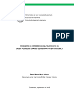 Optimización transporte crudo pesado oleoductos Guatemala