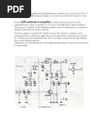 UHF Wideband Amplifier