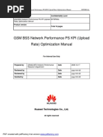 GSM BSS Network Performance PS KPI (Upload Rate) Optimization Manual