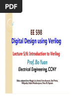 Digital Design Using Verilog: Prof. Bo Yuan