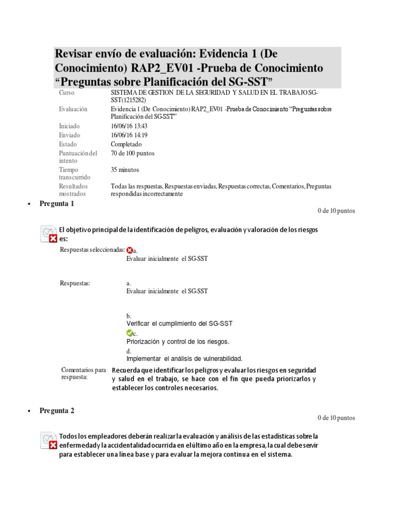 Semana2evaluacionpruebadeconocimientopreguntassobreplanificacindelsg ...
