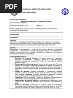 Planejamento e Avaliação de Projetos