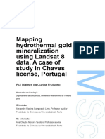 Mapping Hydrothermal Gold Mineralization Using Landsat 8 Data. A Case of Study in Chaves License, Portugal
