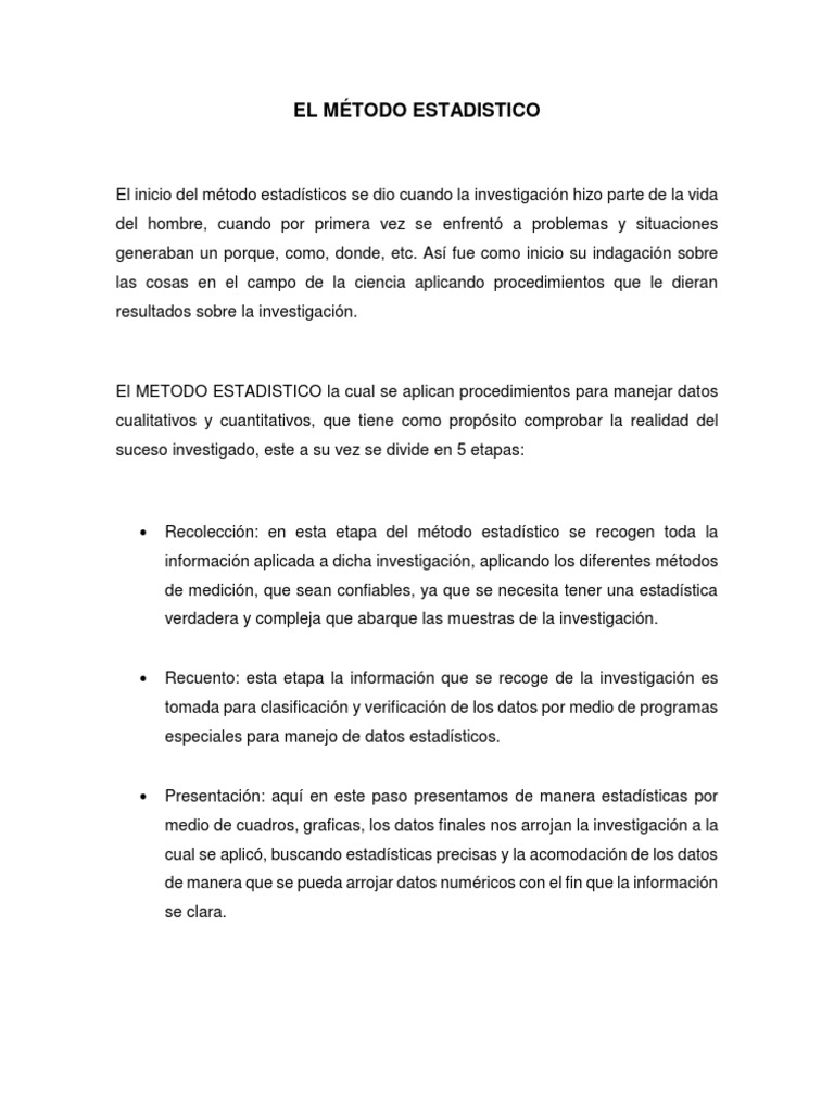 etapas-del-m-todo-estad-stico-pdf-muestreo-estad-sticas