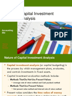 Capital Investment Analysis