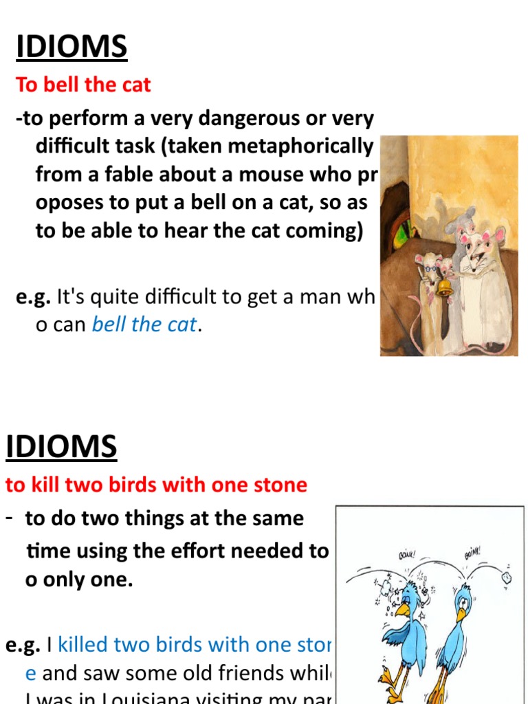 Idioms To Bell The Cat PDF