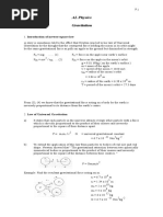 AL Physics Gravitation