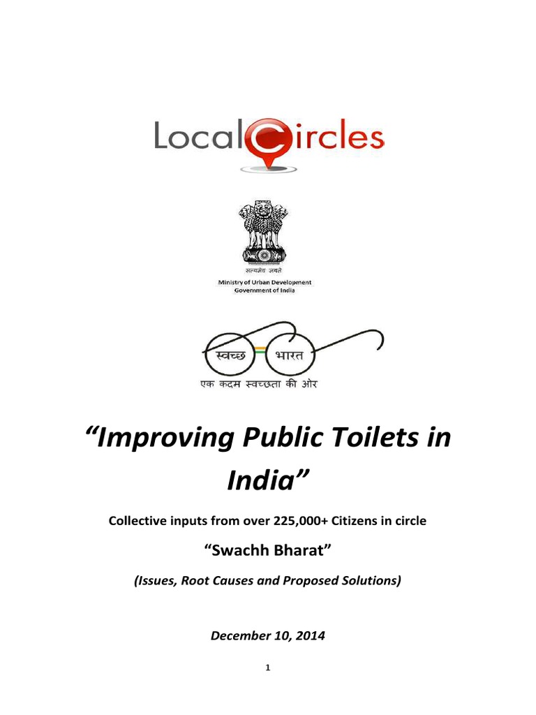 Improving State of Public Toilets in India Collective Inputs of 225,000