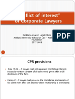 7. Conflict of Interest of Corporate Lawyers