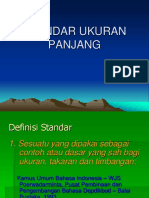 Standar Ukuran Panjang