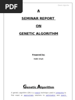 Genetic Algorithm Report