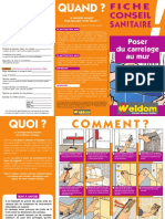 Weldom - Fiche - Conseils - Titre - POSER CARREL MUR PDF