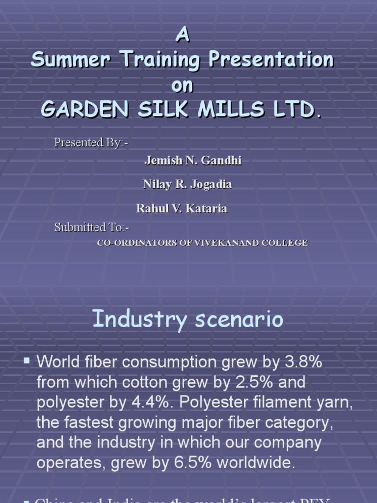 Garden PDF Yarn Employment