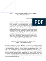 Regulacion juridica Partidos Politicos