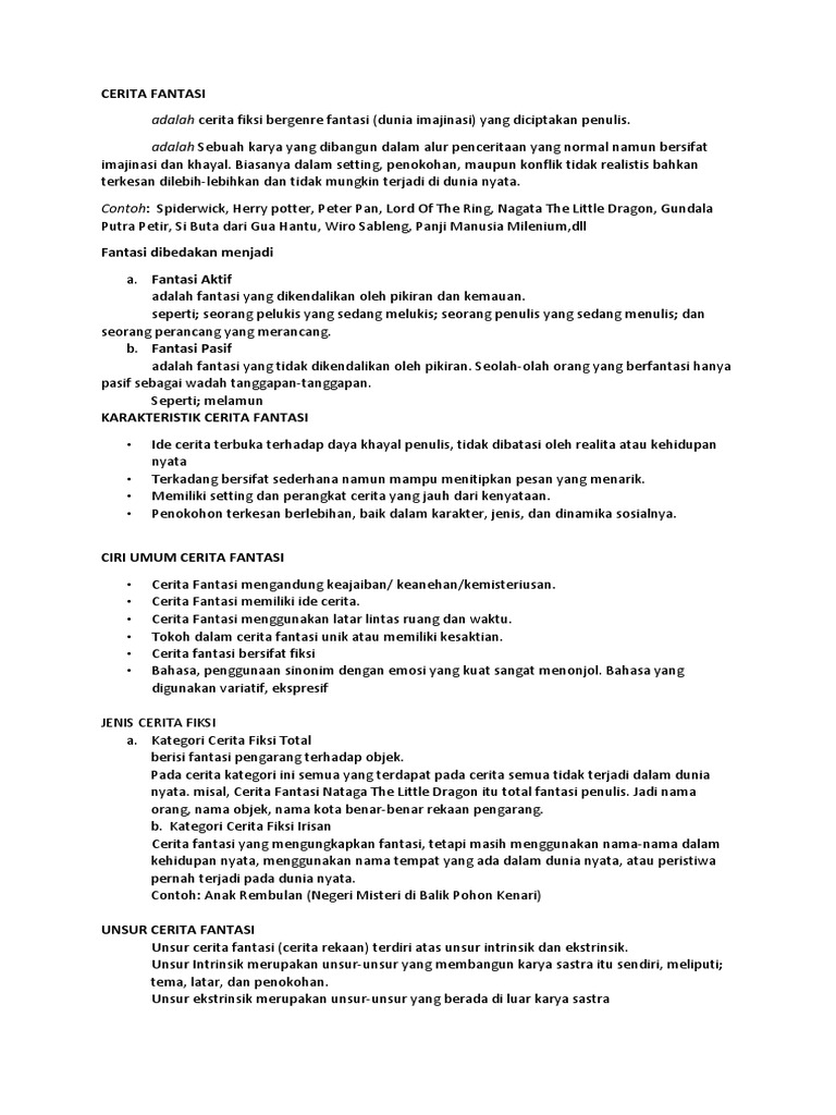 Cerita Fantasi Part 2