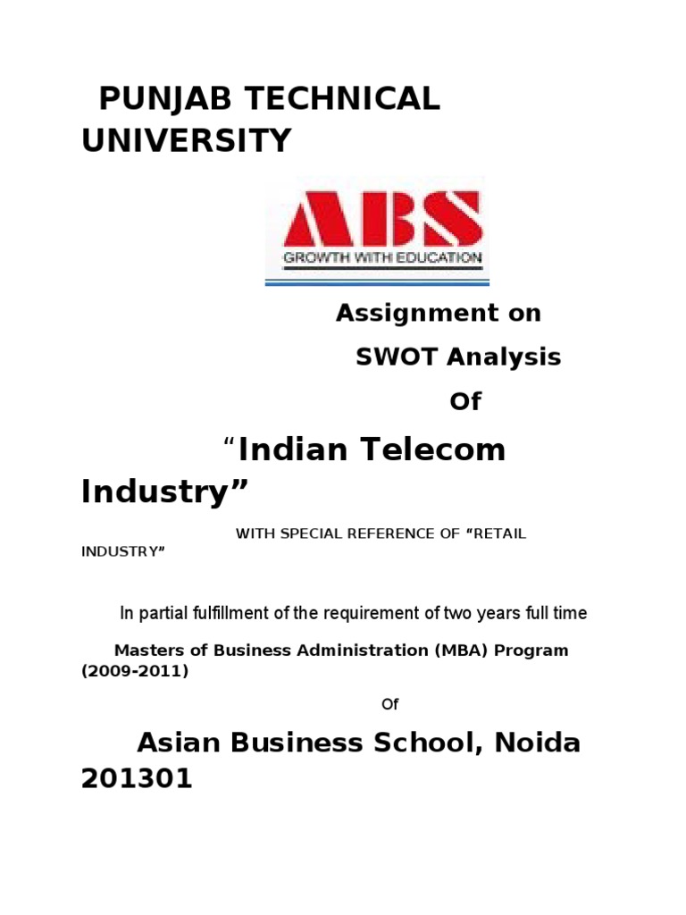 Swot Analysis of Indian Telecom Industry.. | PDF | Business Cycle ...