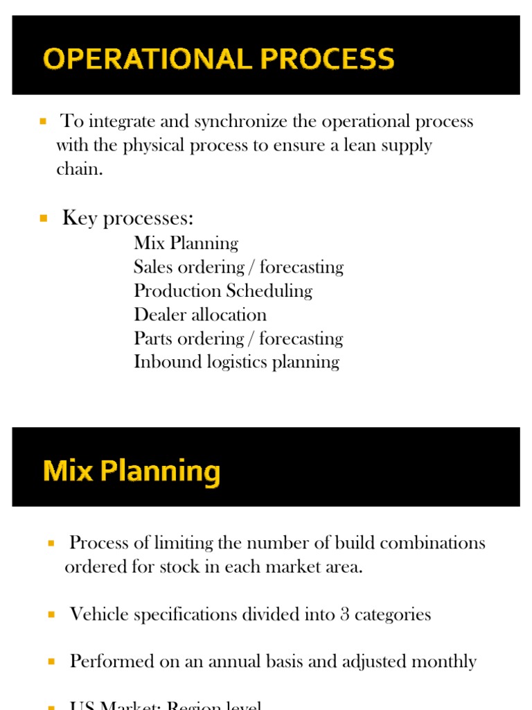 Oprtional Process | PDF | Finance & Money Management
