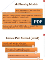 Critical Path Method and Time Cost Model