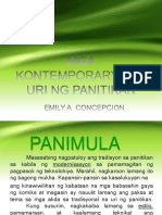 kONTEMPORARYONG pANITIKAN