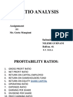 Ratio Analysis: Assignment