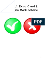 Topic 3.1 Extra C and L Question Mark Scheme