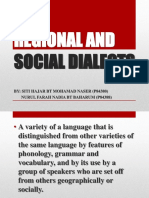 Regional and Social Dialects