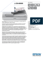 Epson WorkForce DS 60000 Datasheet