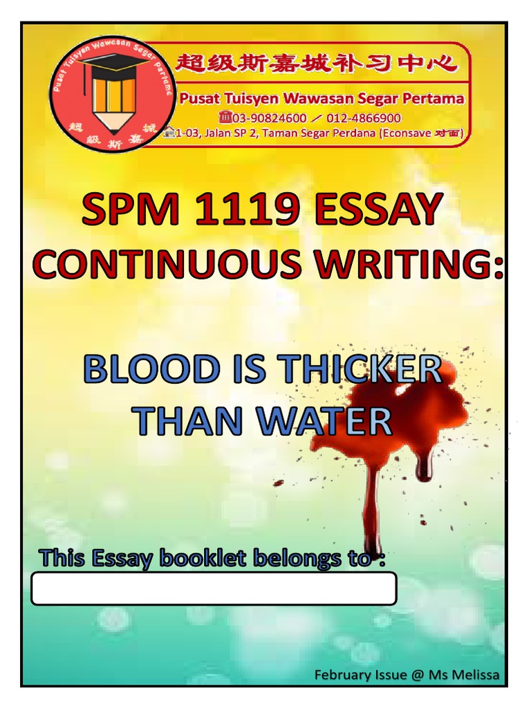 Blood is thicker than water, but oil is thicker than both meaning picture