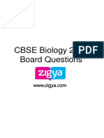 CBSE Biology 2017 Board Questions