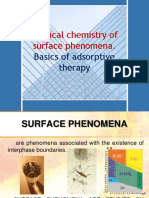 Physical Chemistry of Surface Phenomena.: Basics of Adsorptive Therapy