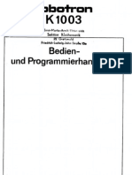 Bedien - Und Programmierhandbuch Robotron K1003