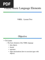 VHDL Basic Language