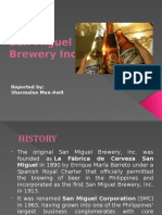 SMB Inc. Brewery Report