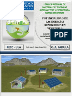 Potencialidad de Las Energías Renovables en Venezuela PDF