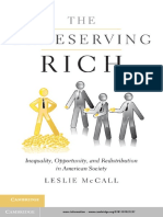 Professor Leslie McCall The Undeserving Rich American Beliefs About Inequality, Opportunity, and Redistribution (2013) PDF
