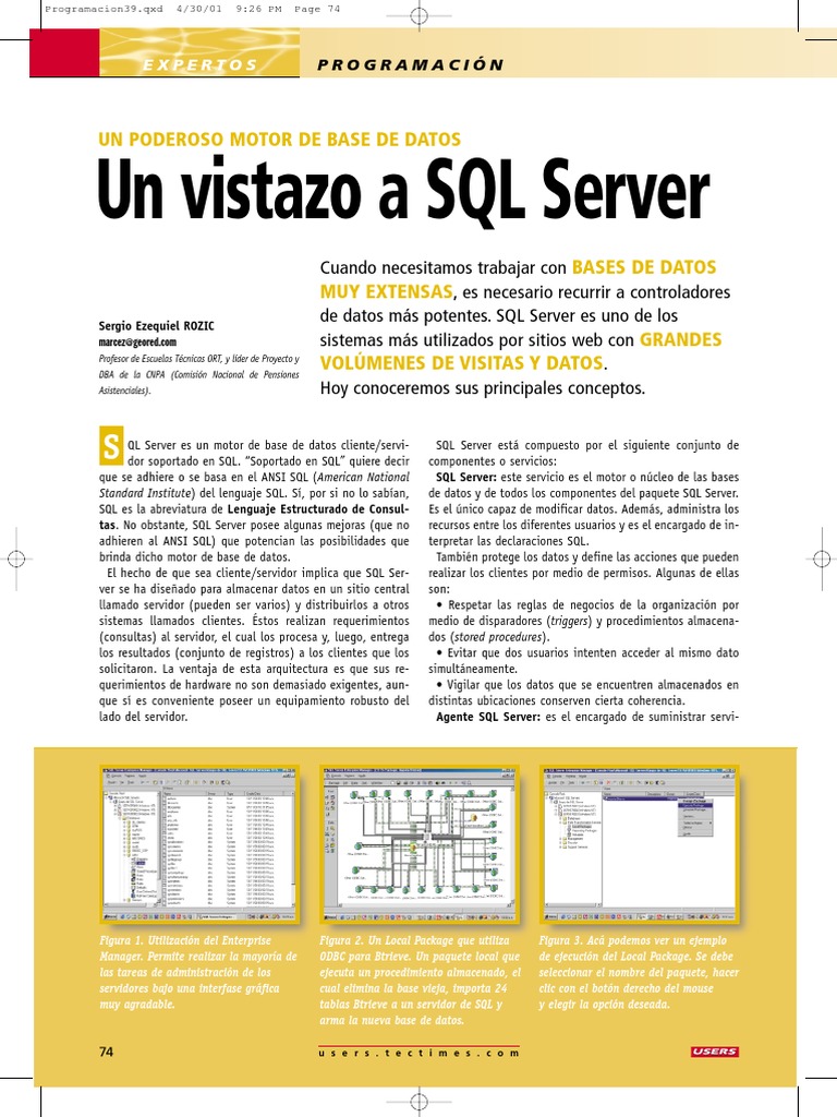 PDF PDF | PDF | Servidor SQL de Microsoft | SQL