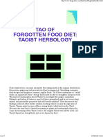 Tao of Forgotten Food Diet - Taoist Herbology