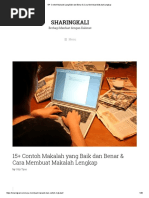 Contoh Makalah yang Benar dan Lengkap | PDF | Karier & Perkembangan ...