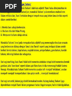 Baharu Vs Baru Pdf
