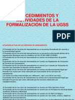 Procedimientos y Actividades de La Formalización de La Ugss