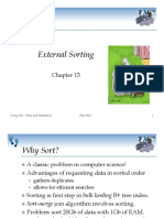 External Sorting: Comp 521 - Files and Databases Fall 2010 1