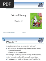 External Sorting: Comp 521 - Files and Databases Fall 2010 1