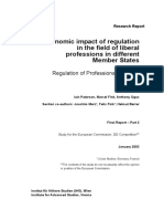 Economic Impact of Regulation in The Field of Liberal Professions in Different Member States - Part - 2