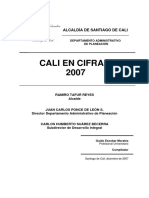 Cali en Cifras 2007: Generalidades, Población, Salud, Educación y Justicia