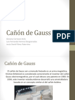 Cañón Gauss