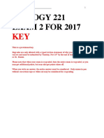 2017 - Biol221 - Exam2 KEY With Detail