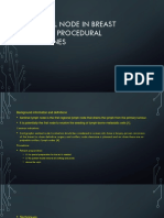 Sentinel Node in Breast Cancer Procedural Guidelines