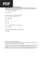 Dividing Fractions